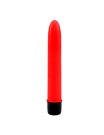 Красный классический вибратор с 2 сменными насадками Hers Dildo Kit