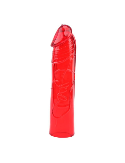 Красный классический вибратор с 2 сменными насадками Hers Dildo Kit