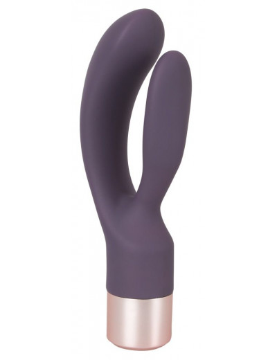 Фиолетовый вибратор-кролик Elegant Rabbit - 15,2 см.