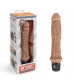 Кофейный вибратор-реалистик 8  Girthy Realistic Vibrator - 24,5 см.