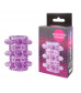 Открытая фиолетовая насадка на пенис Crystal Sleeve - 5,5 см.