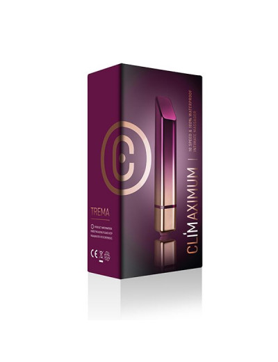 Фиолетовая вибропуля Climaximum Trema - 9,5 см.