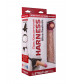 Насадка-фаллос в комплекте с трусиками Harness - 21,6 см.