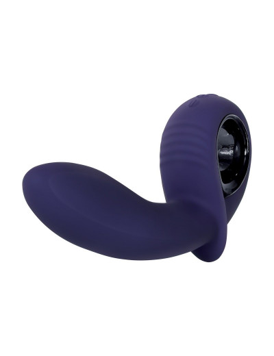 Фиолетовый вибростимулятор зоны G с функцией расширения Inflatable G - 16,5 см.