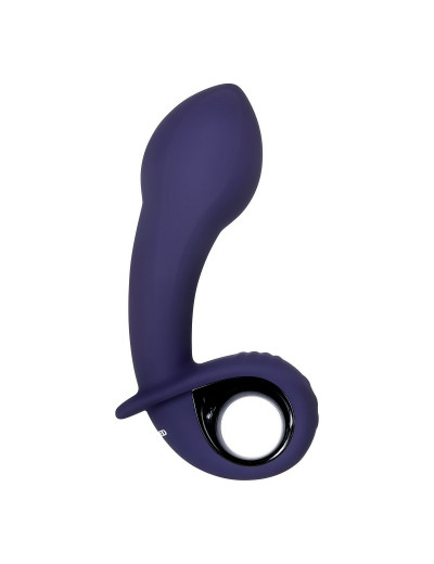 Фиолетовый вибростимулятор зоны G с функцией расширения Inflatable G - 16,5 см.
