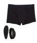 Черные трусы-боксеры с вибромассажером Remote Control Panty Set M/L