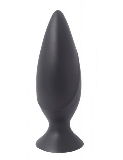 Черная анальная пробка Mojo Spades Medium Butt Plug - 10,7 см.