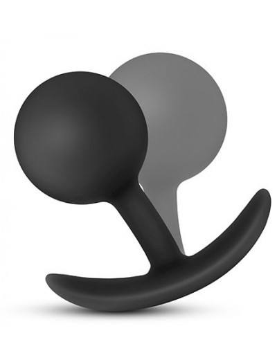 Черная анальная пробка Wearable Vibra Plug - 9,5 см.