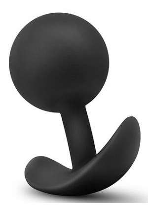 Черная анальная пробка Wearable Vibra Plug - 9,5 см.