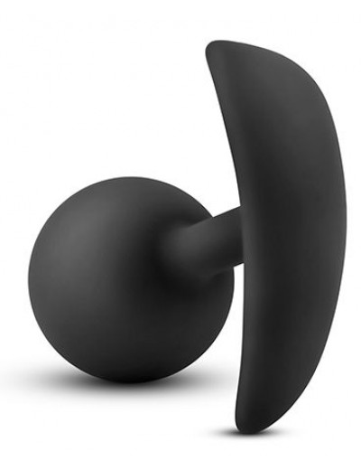 Черная анальная пробка Wearable Vibra Plug - 9,5 см.
