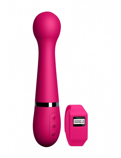 Розовый вибромассажер Kegel Wand - 18,5 см.