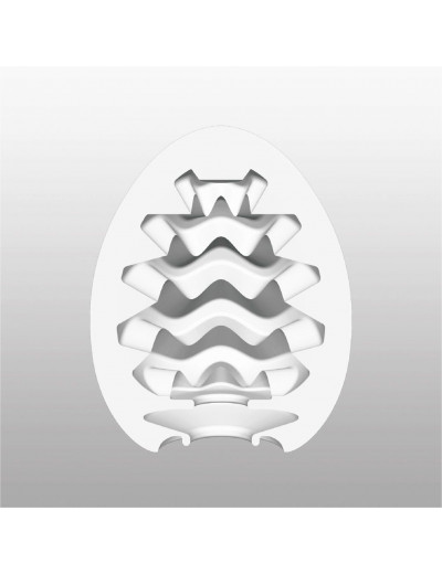 Мастурбатор-яйцо с охлаждающей смазкой EGG Wavy Cool