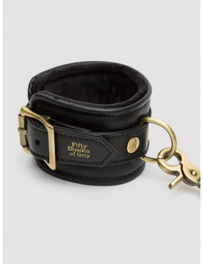 Черные наручники Bound to You Faux Leather Wrist Cuffs