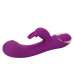Фиолетовый вибратор-кролик Signature Silicone Thumping Rabbit с пульсирующим воздействием - 22,75 см.