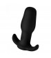 Черная анальная вибровтулка Anal Plug with Remote Control - 8 см.