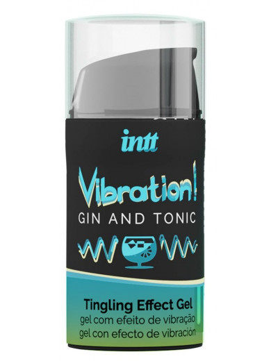 Жидкий интимный гель с эффектом вибрации Vibration! Gin   Tonic - 15 мл.