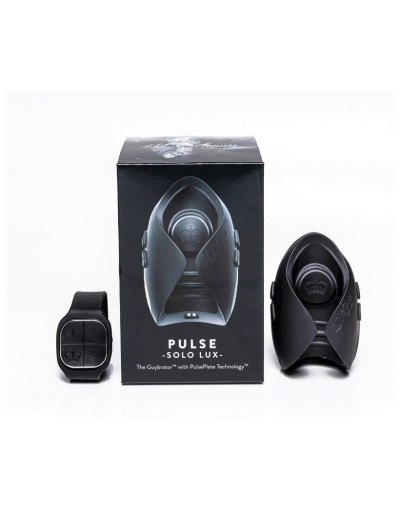 Темно-серый инновационный мужской осциллятор PULSE SOLO LUX с пультом ДУ