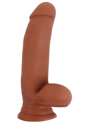 Кофейный фаллоимитатор Pruriency Lord - 17,5 см.