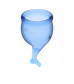 Набор синих менструальных чаш Feel secure Menstrual Cup