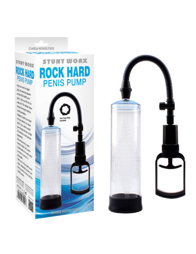 Прозрачная поршневая помпа Rock Hard Penis Pump