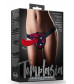 Красно-черные трусики LOVELACE HARNESS