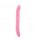 Розовый двусторонний фаллоимитатор 12.8 Inch Dildo - 32,5 см.