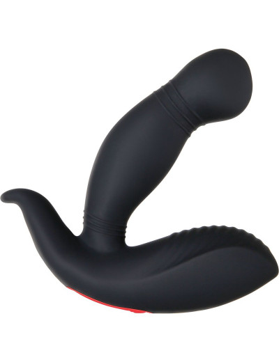 Черный вибростимулятор простаты Adam s Rechargeable - 11,7 см.