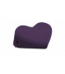 Фиолетовая малая вельветовая подушка-сердце для любви Liberator Retail Heart Wedge