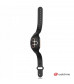 Черно-золотой вибратор с пультом-часами Anne s Desire Curve G-Spot Vibe Wireless Watchme - 20,5 см.