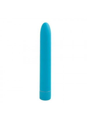 Голубой вибромассажер Climax Smooth 7  Vibe - 17,8 см.
