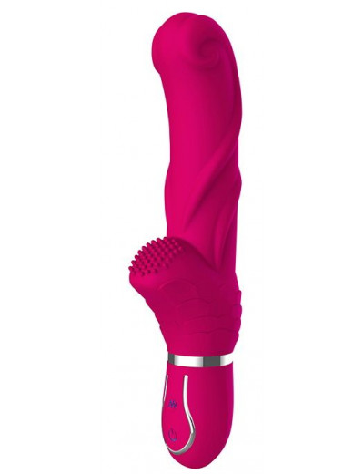 Ярко-розовый вибратор 10-SPEED PINK PERFECTION - 22 см.