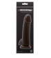 Коричневый гладкий фаллоимитатор на присоске с мошонкой Smooth 5 Inch Dildo - 17 см.
