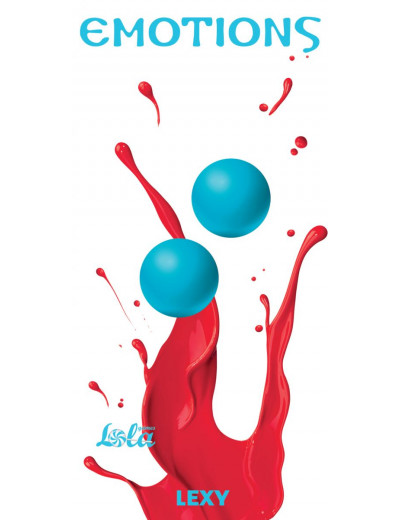Голубые вагинальные шарики без сцепки Emotions Lexy Small