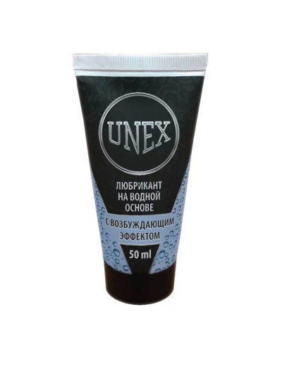 Лубрикант на водной основе с возбуждающим эффектом UNEX - 50 мл.