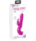 Лиловый вибратор-кролик с функцией сквирта Cumshot Rabbit Vibrator - 24 см.
