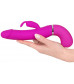 Лиловый вибратор-кролик с функцией сквирта Cumshot Rabbit Vibrator - 24 см.