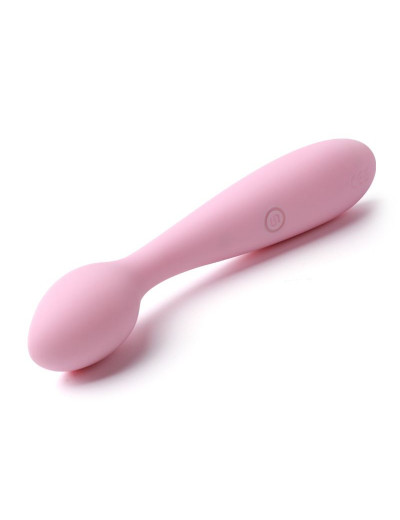 Нежно-розовый клиторальный вибратор Keri Pale Pink - 17 см.