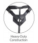 Кофейный страпон Strap-on Harness Cock - 15,2 см.