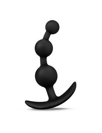 Черная анальная цепочка Platinum Small Anal Beads - 13,3 см.