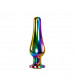 Набор из 3 радужных анальных пробок Rainbow Metal Plug Set