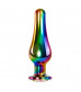 Набор из 3 радужных анальных пробок Rainbow Metal Plug Set