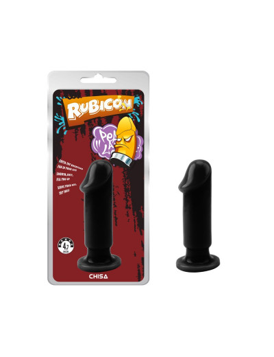 Черный анальный фаллоимитатор Evil Dildo Plug M - 12,5 см.