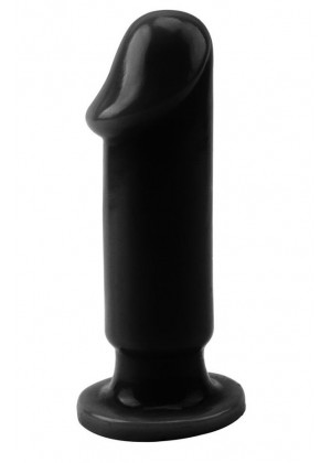 Черный анальный фаллоимитатор Evil Dildo Plug M - 12,5 см.