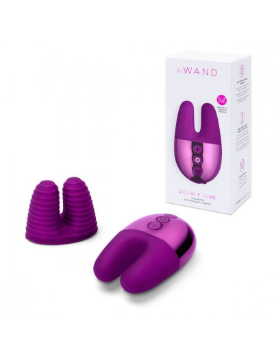 Фиолетовый вибратор с ушками Le Wand Double Vibe