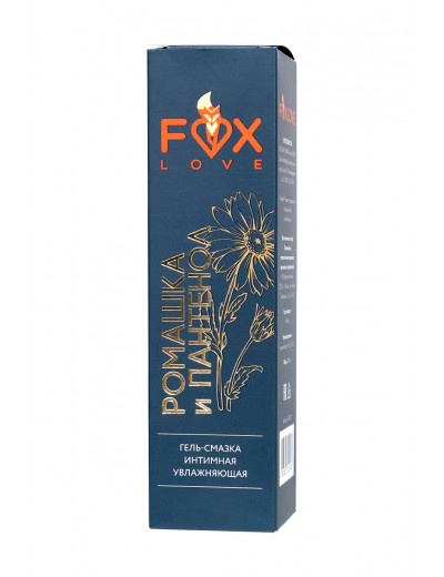 Интимная гель-смазка на водной основе Foxlove  Ромашка и пантенол  - 200 мл.