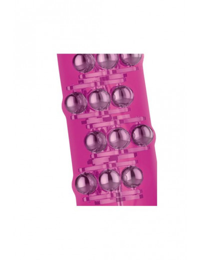 Розовый вибратор-кролик N 40 RECHARGEABLE DUO VIBRATOR - 24 см.