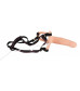 Телесный фаллопротез с вибрацией Vibrating Strap-On - 23 см.