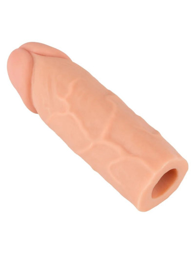 Телесная насадка-реалистик Extension Sleeve - 15,5 см.