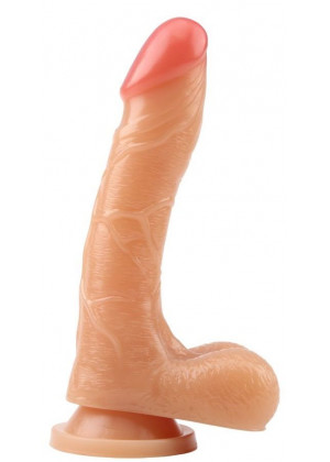 Телесный фаллоимитатор Poem Dildo - 20 см.