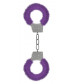 Пушистые фиолетовые наручники OUCH! Purple
